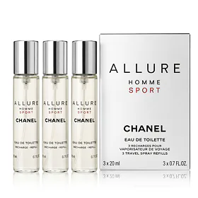 Chanel Allure Homme Sport EDT Refill 2 x 20 ml + EDT Refill with spray 20 ml (uomo)