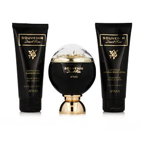 Afnan Souvenir Desert Rose EDP 100 ml + gel doccia 100 ml + Latte corpo 100 ml