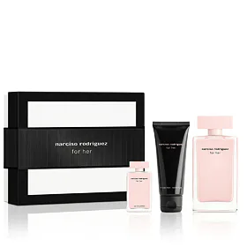 Narciso Rodriguez For Her EDP 100 ml + EDP MINI 10 ml + Latte corpo 50 ml
