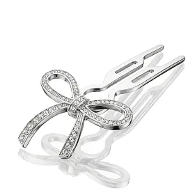Fiona Franchimon Nº 1 Hairpin Crystals By Swarovski (White Gold Finish) 1 pz