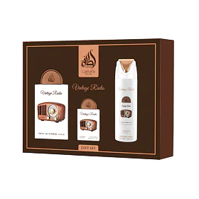 Lattafa Pride Vintage Radio EDP 100 ml + EDP 20 ml + spray corpo 200 ml