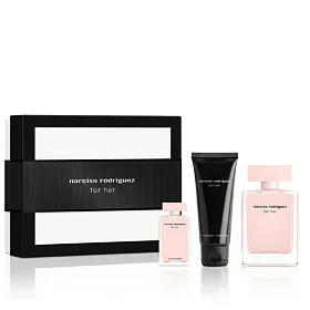 Narciso Rodriguez For Her EDP 50 ml + EDP MINI 7.5 ml + Latte corpo 50 ml