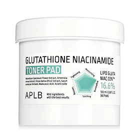 APLB Glutathione Niacinamide 16.6% Toner Pad 60 pz