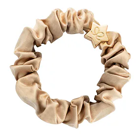 By Eloise London Gold Star Silk Scrunchie