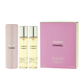 Chanel Chance EDT ricaricabile 20 ml + EDT ricarica 2 x 20 ml (donna)