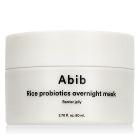 Abib Rice Probiotics Overnight Mask Barrier Jelly Maschera per il viso 80 ml