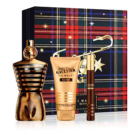 Jean Paul Gaultier Le Male Elixir Parfum 125 ml + Parfum MINI 10 ml + gel doccia 75 ml