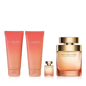Michael Kors Wonderlust EDP 100 ml + EDP MINI 4 ml + gel doccia 100 ml + Latte corpo 100 ml