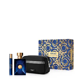 Versace Pour Homme Dylan Blue EDT 100 ml + EDT MINI 10 ml + Trousse per cosmetici