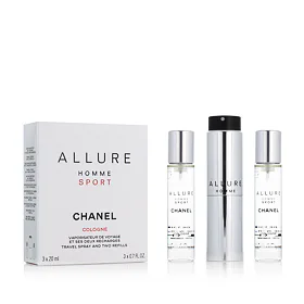 Chanel Allure Homme Sport EDC ricaricabile 20 ml + EDC ricarica 2 x 20 ml