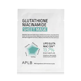 APLB Glutathione Niacinamide Sheet Mask 25 ml