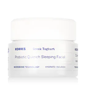 Korres Greek Yoghurt Probiotic Quench Sleeping Facial Crema notte per il viso donna 40 ml