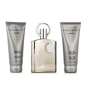 Afnan Supremacy Silver EDP 100 ml + balsamo dopobarba 100 ml + gel doccia 100 ml