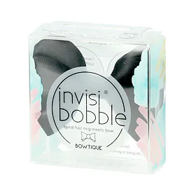 Invisibobble Bowtique Spiral Hair Ring Meets Bow (True Black) 1 pz